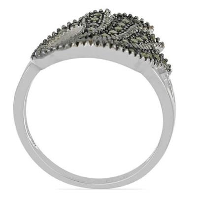 BUY STERLING SILVER REAL AUSTRIAN MARCASITE GEMSTONE STYLISH RING